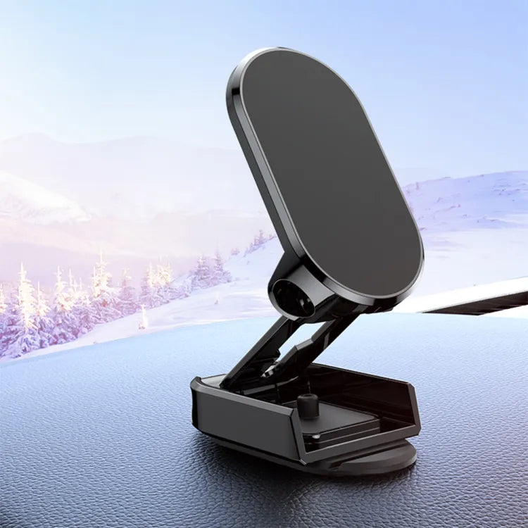 Folding Car Mobile Phone Bracket Base Strong Magnetic Suction 360 Degree Rotating Adjustable Height Air Outlet Navigation Holder - Mobile Stand - Phone Stand - Stand For Mobile Phone