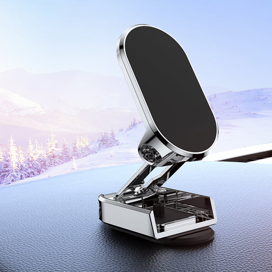 Folding Car Mobile Phone Bracket Base Strong Magnetic Suction 360 Degree Rotating Adjustable Height Air Outlet Navigation Holder - Mobile Stand - Phone Stand - Stand For Mobile Phone