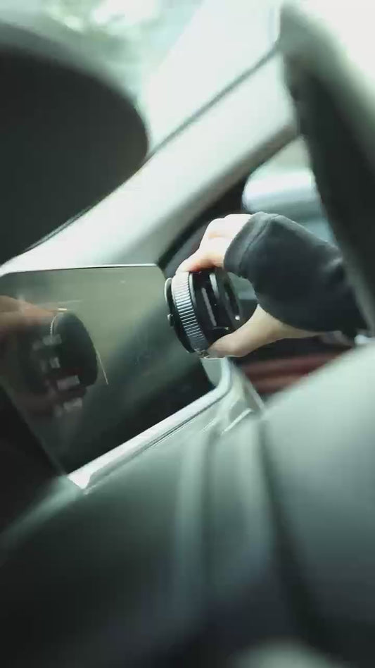 Folding Car Mobile Phone Bracket Base Strong Magnetic Suction 360 Degree Rotating Adjustable Height Air Outlet Navigation Holder - Mobile Stand - Phone Stand - Stand For Mobile Phone